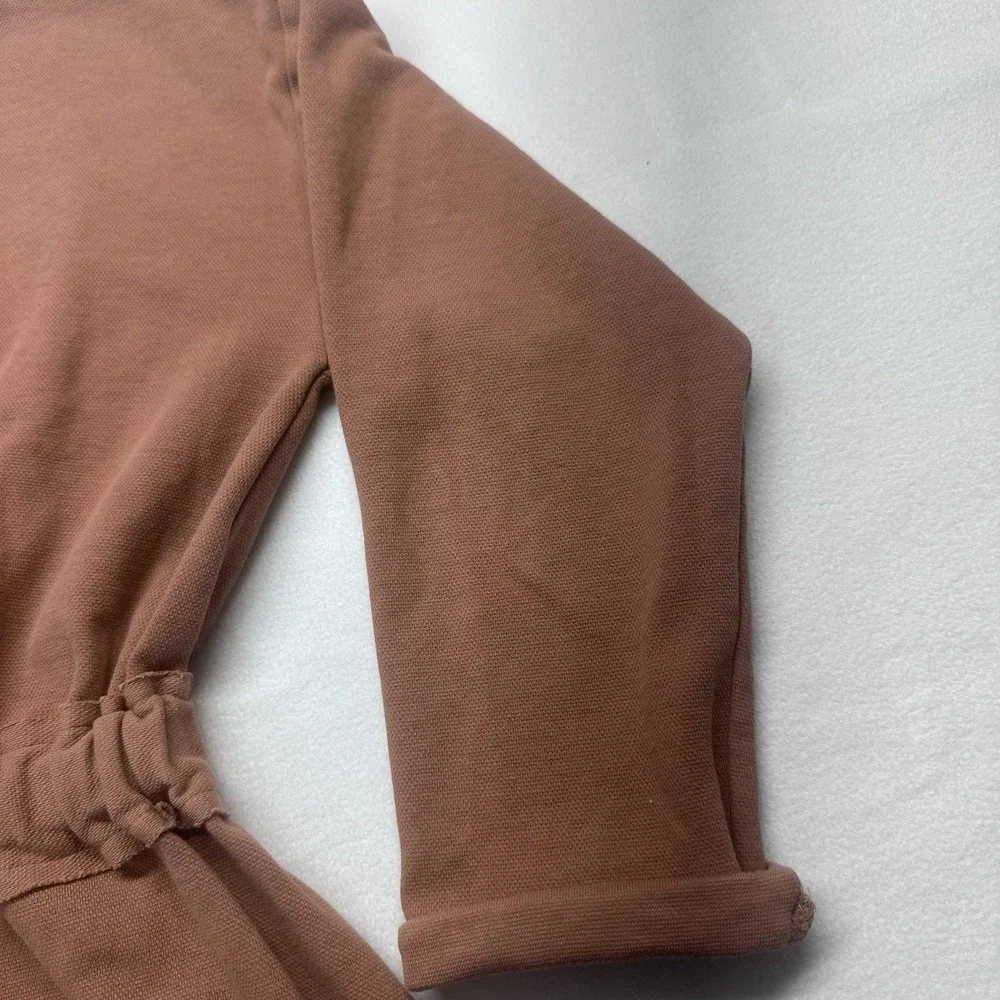 Zara Kids T-Shirt Dress Girls 11/12 Mauve Tout est Magique Long Sleeve‎ Knit
